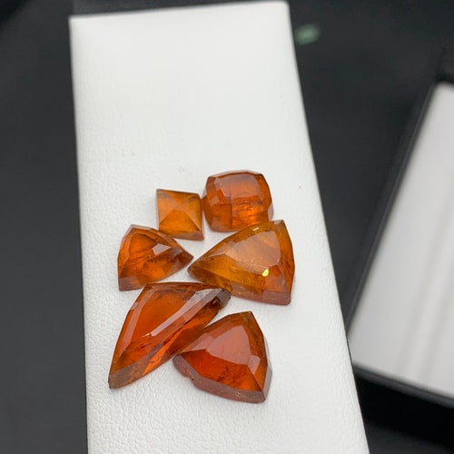 27 Cts Orange garnet rosecuts shops best for jewellery available for sale