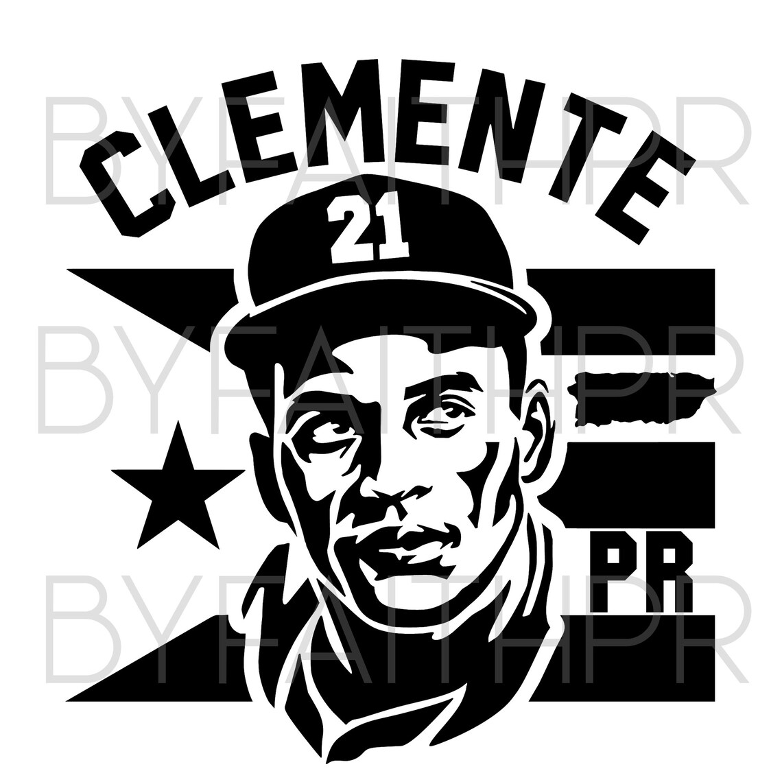 Roberto Clemente PR (digital File) - Etsy