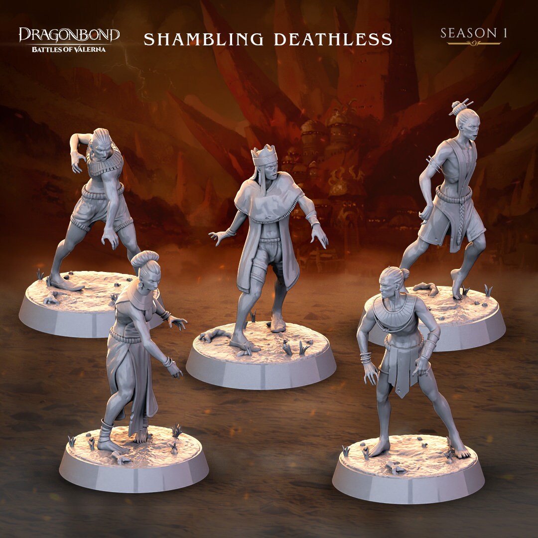 Shambling Deathless - Undead Army | 3D Miniature Printed in 8k | Dnd ...