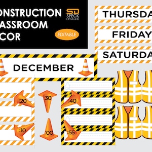 Construction Classroom Decor