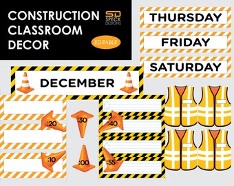 Construction Classroom Decor