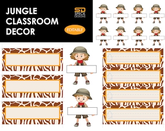 Jungle Classroom Decor