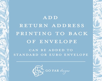 UPGRADE Add Return Address Printing to Envelopes
