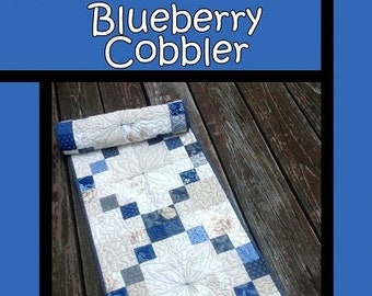Blueberry Cobbler Table Runner Pattern