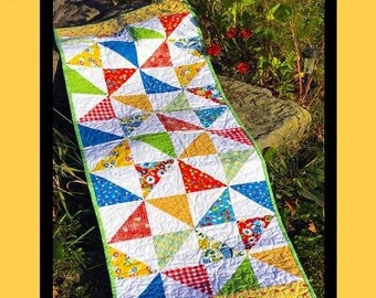 Pinwheel Picnic Table Runner Quilt Pattern