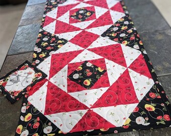 Patchwork Pansy Table Runner Pattern From Shabby Fabrics 12.5 X 53 ...