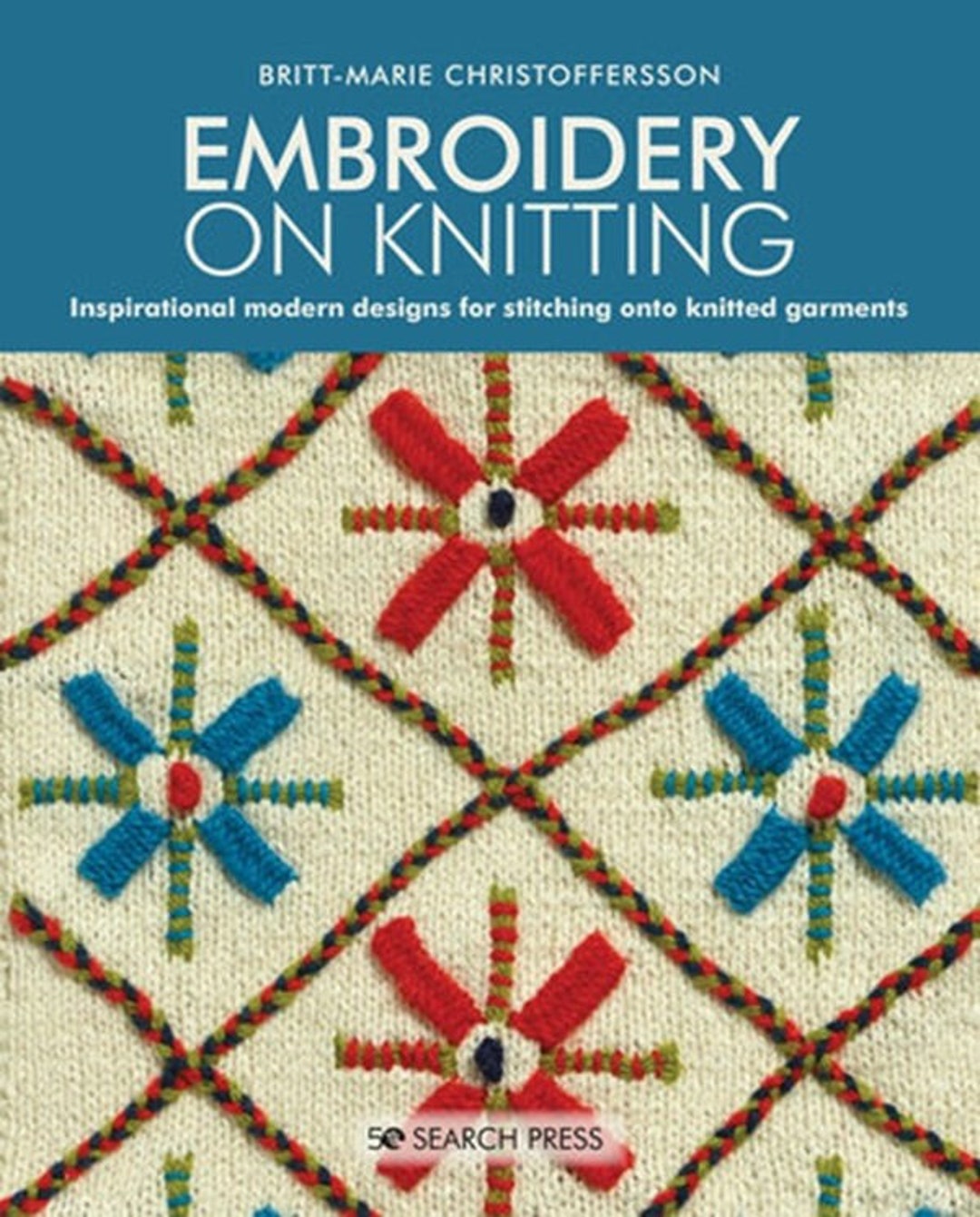 Embroidery on Knitting Book Etsy