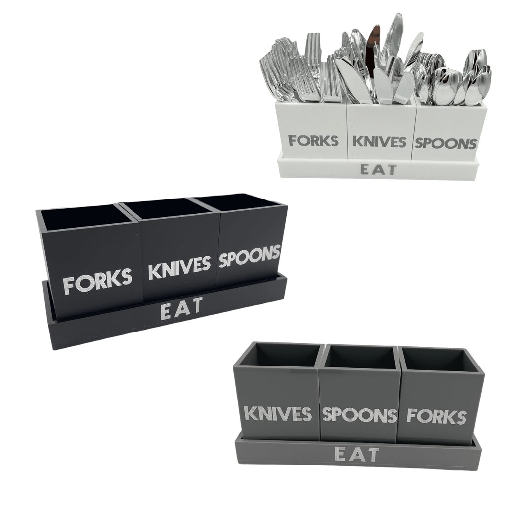 Acrylic Utensil Caddy Utensil Holder Modern Utensil Caddy Etsy