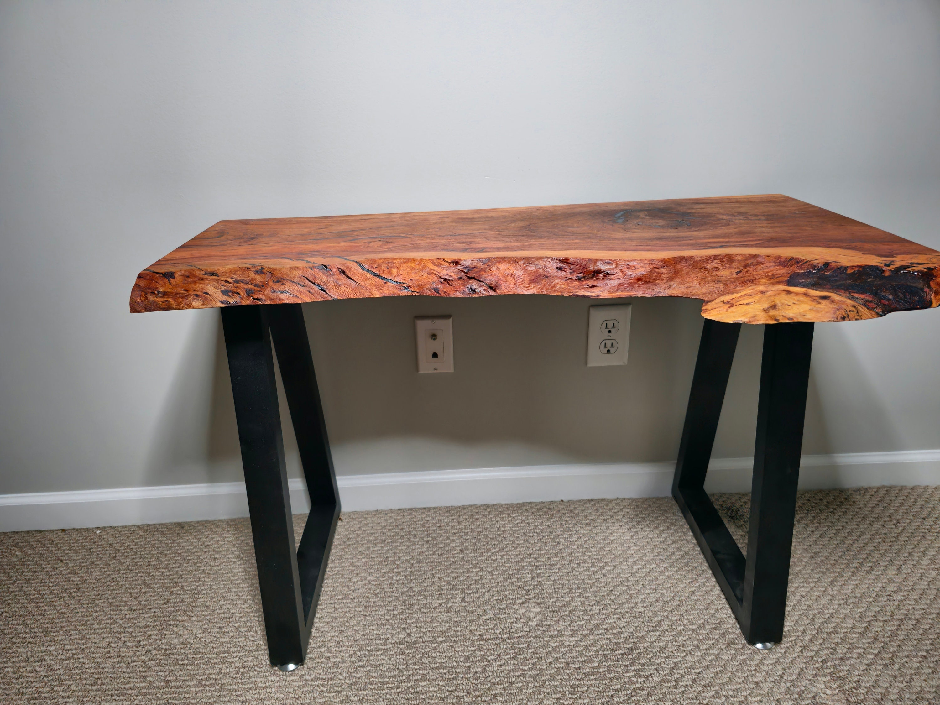 Live Edge Cherry End Table Old Growth Cherry Table Live Edge Table