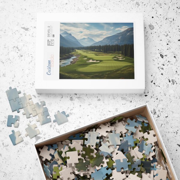 Golf Course Jigsaw Puzzle Etsy