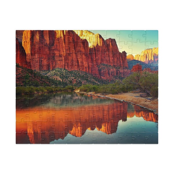 Zion National Park Puzzle Set (110, 252, 500, 1014-piece) Cork Jigsaw Gift for Adults and Kids Made in Usa For Family Game Night