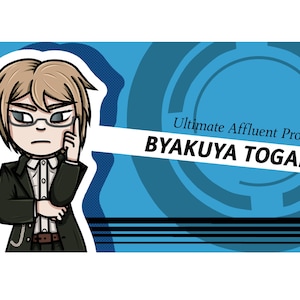 Byakuya Togami Ultimate Affluent Progeny Danganronpa Vinyl Sticker