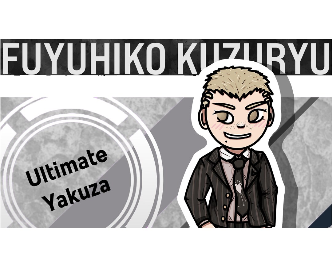 Fuyuhiko Kuzuryu Ultimate Yakuza Danganronpa 2 Vinyl Sticker Etsy