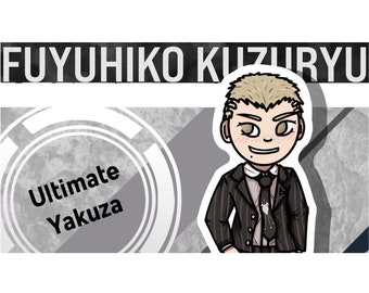 Pegatina de vinilo Fuyuhiko Kuzuryu Ultimate Yakuza Danganronpa 2