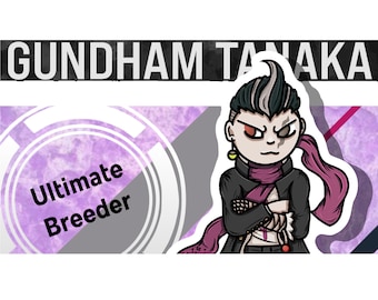 Gundham Tanaka Ultimate Breeder Danganronpa 2 vinilo pegatina