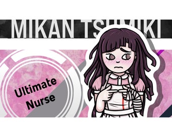Pegatina de vinilo Mikan Tsumiki Ultimate Nurse Danganronpa 2