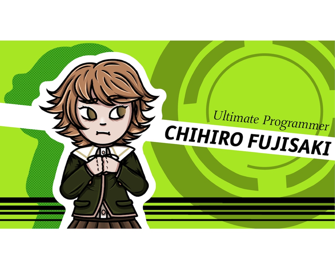 Chihiro Fujisaki Ultimate Programmer Danganronpa Vinyl Sticker - Etsy