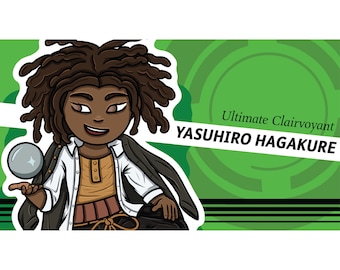 Yasuhiro Hagakure último clarividente Danganronpa vinilo pegatina