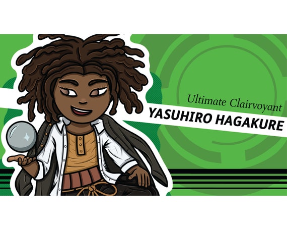 Yasuhiro Hagakure Ultimate Clairvoyant Danganronpa Vinyl Sticker