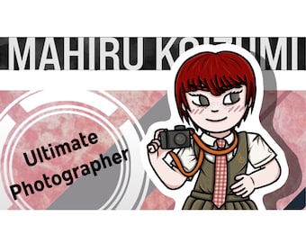 Mahiru Koizumi último fotógrafo Danganronpa 2 vinilo pegatina