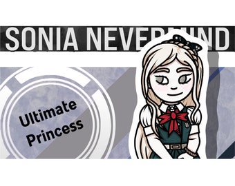Pegatina de vinilo Sonia Nevermind Ultimate Princess Danganronpa 2