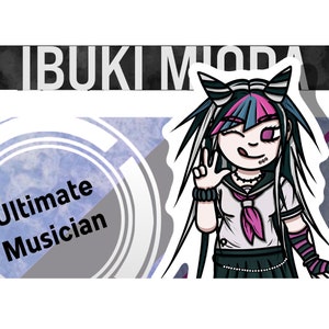 Ibuki Mioda Ultimate Musician Danganronpa 2 Vinyl Sticker