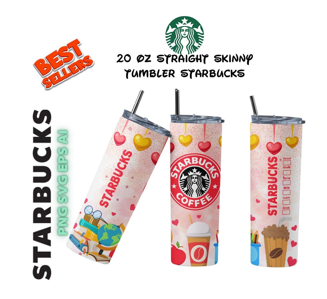 Starbucks Tumbler Wrap, 20 Oz Straight Skinny Tumbler, Starbucks