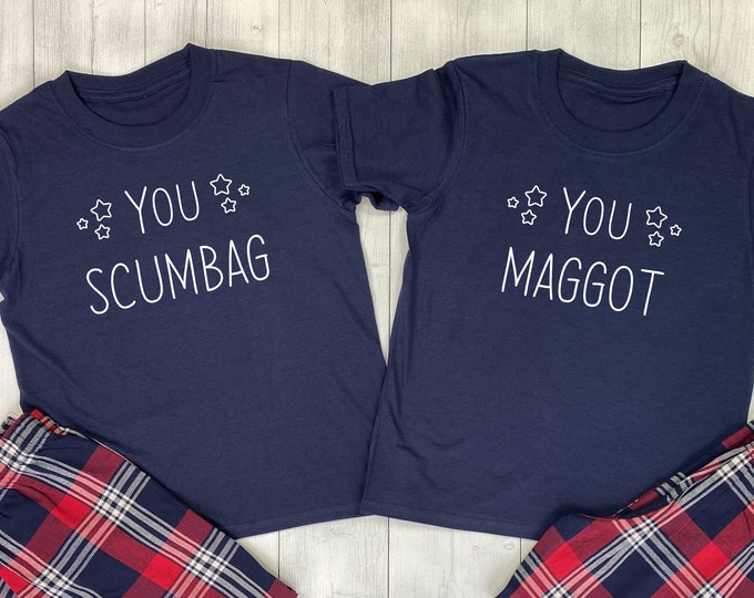 His and Hers Matching Pyjamas, Matching Couples Pyjamas, His and Hers Pajamas ,mr and Mrs