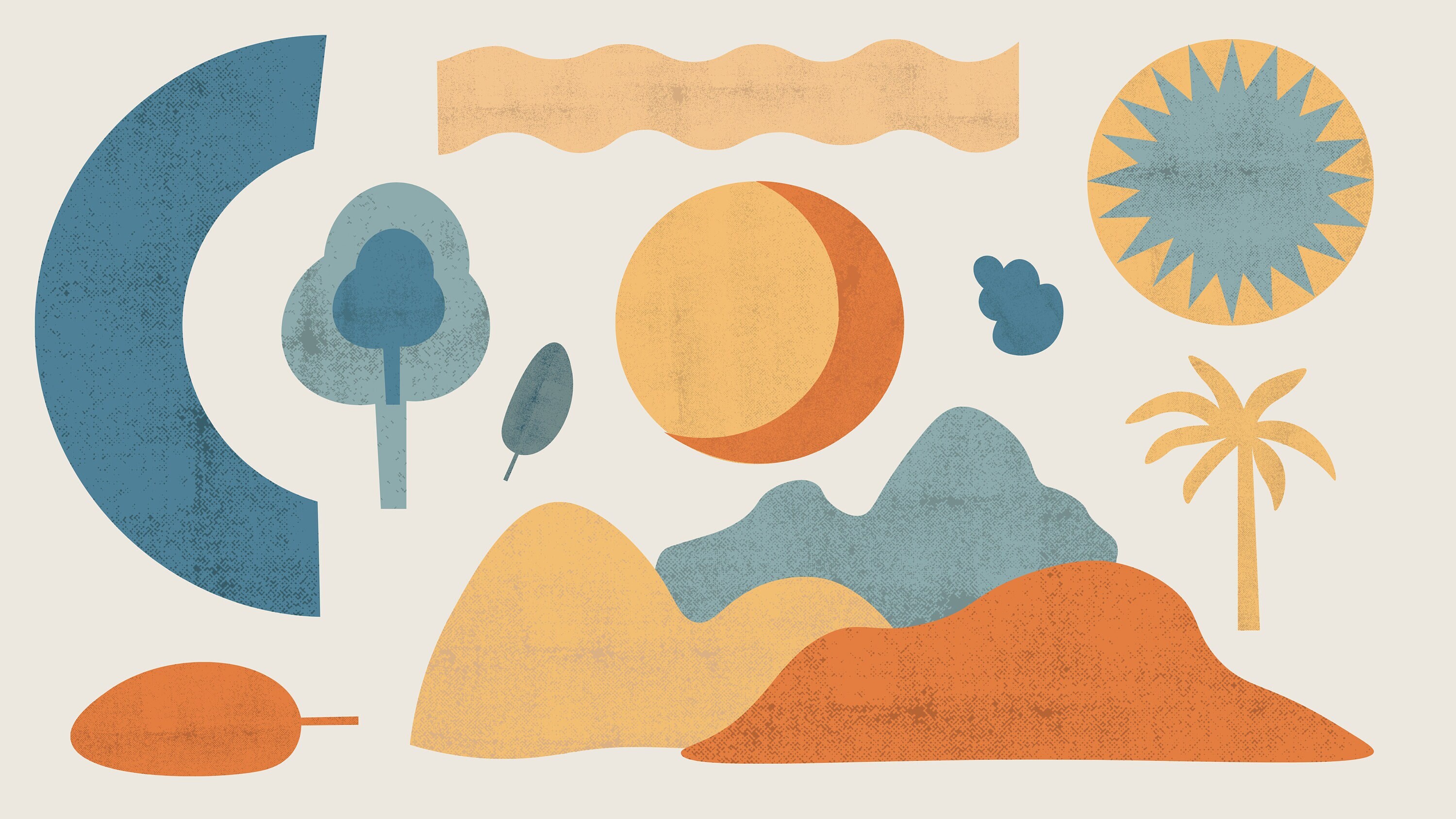 Minimalist Landscape Desktop Wallpaper - Etsy