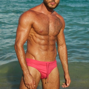 Men&#39;s Handmade Swimsuit, Swim Brief, Swimsuit for Beach and Pool,Bathing Suit for Men