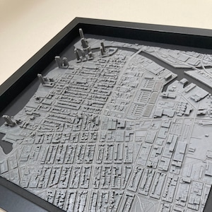 Greenpoint Brooklyn NY | 3D City Print, 13" | Shadow Box Wall Hanging | Art