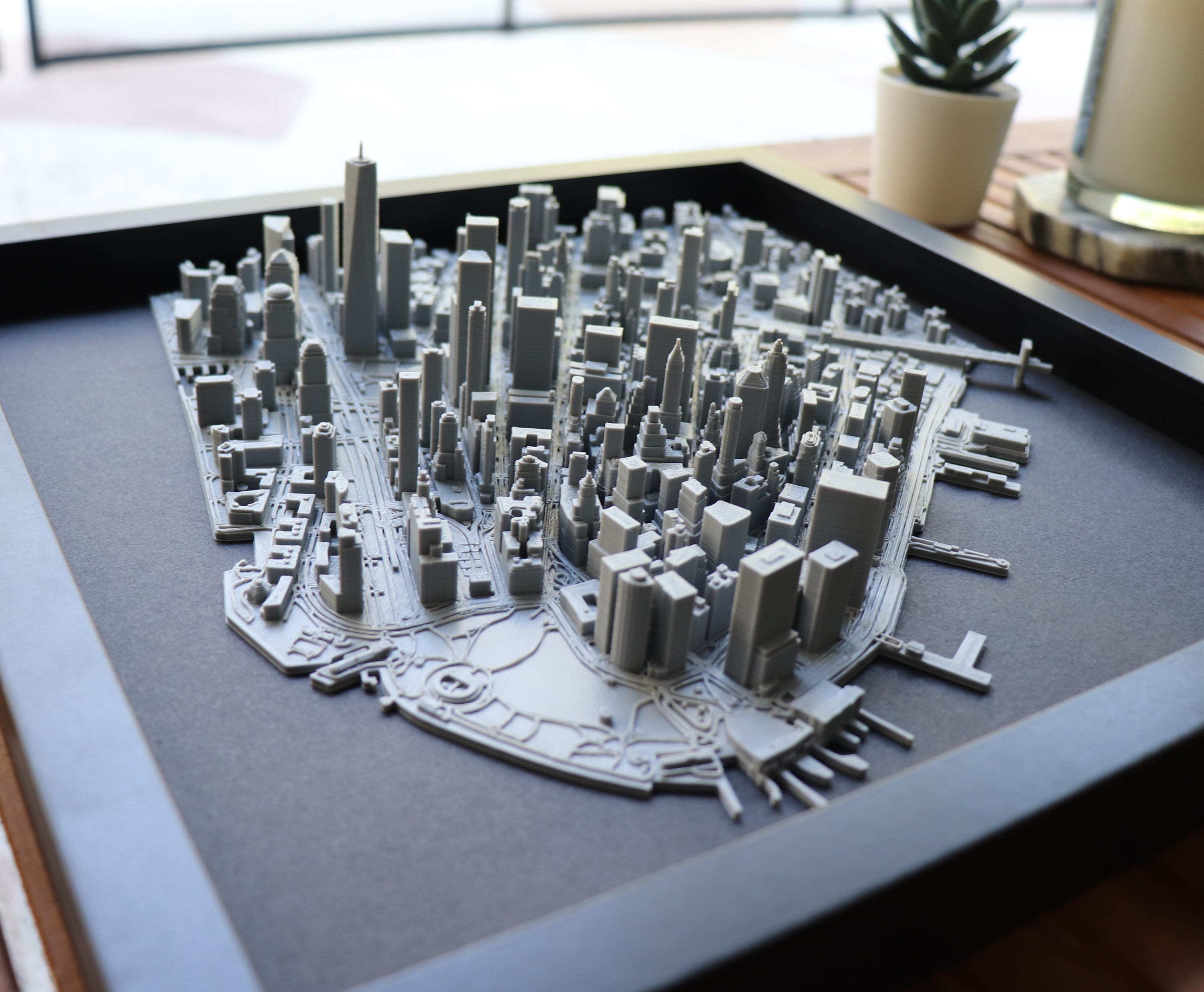 Lower Manhattan | New York City, NY | 3D City Print | Shadow