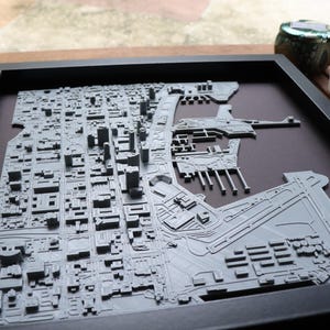 St. Petersburg FL | 3D City Print | Shadow Box Wall Hanging | Art