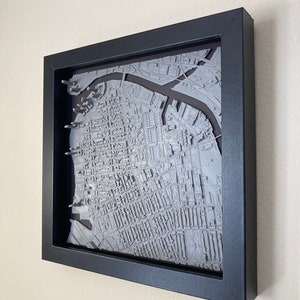 Greenpoint Brooklyn NY | 3D City Print, 9&quot; | Shadow Box Wall Hanging | Art