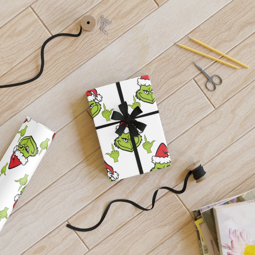 Grinch Gift Wrapping Paper Rolls 1pc Etsy