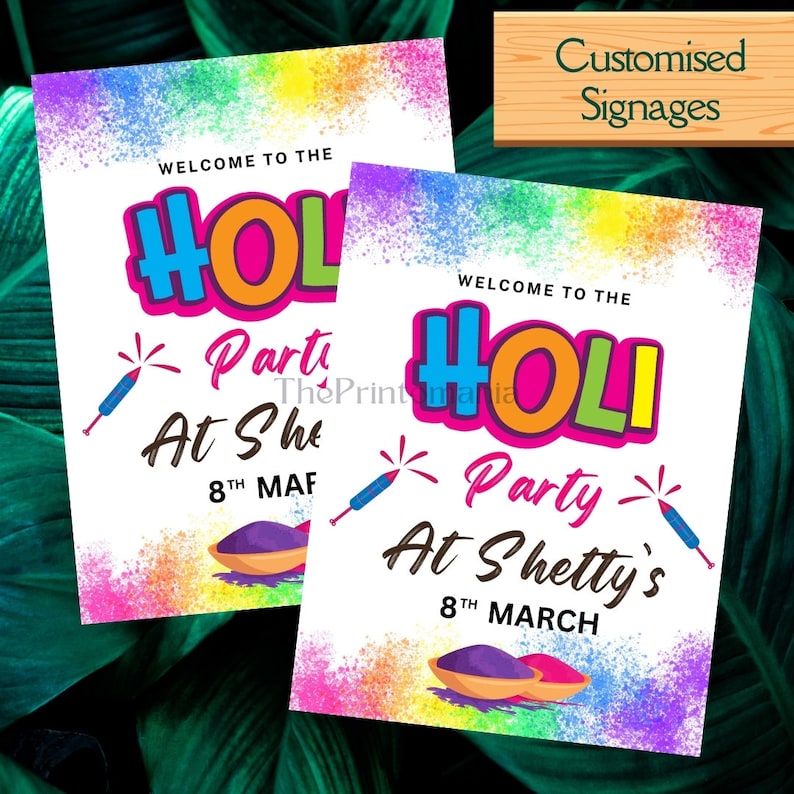 holi welcome boards