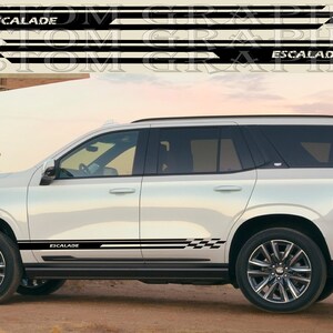 Pair of Sport Side Stripes Decal Sticker Vinyl with Escalade 2021