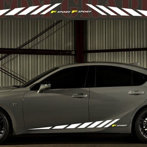 2 colori Nuovo esclusivo Sport Sticker Decal Sportello laterale per Lexus IS