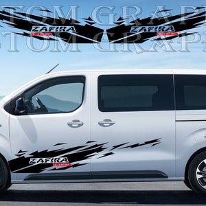 2 colori Nuovo esclusivo Sport Sticker Decal Sportello laterale per Opel Zafira Life