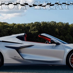 2 colori Nuovo esclusivo Sport Sticker Decal Sportello laterale per Corvette Z06 2023