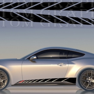 2 colori Nuovo esclusivo Sport Sticker Decal Sportello laterale per mustang