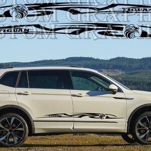 2 colori Nuovo esclusivo Sport Sticker Decal Sportello laterale per Tiguan