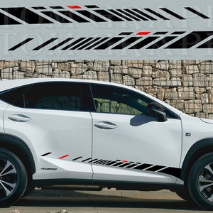 2 colori Nuovo esclusivo Sport Sticker Decal Sportello laterale per Lexus NX