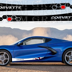 Décalcomanies en vinyle compatibles avec la Chevrolet Corvette C8