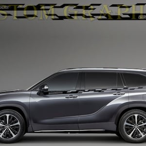 2 colori Nuovo esclusivo Sport Sticker Decal Sportello laterale per Toyota Highlander