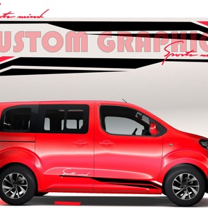 Sport Stripe Decal: Universal Side Door Sticker Kit