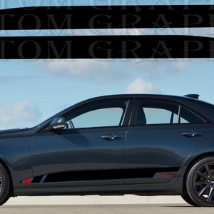 2-farbiger neuer exklusiver Sport-Aufkleber für Seitentür für Cadillac-CT4-V-2020