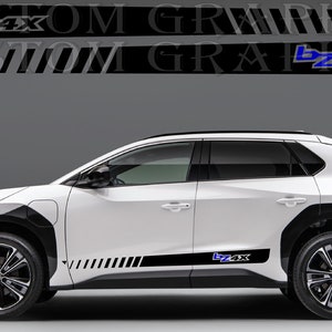 2 colori Nuovo esclusivo Sport Sticker Decal Sportello laterale per Toyota bZ4X 2023