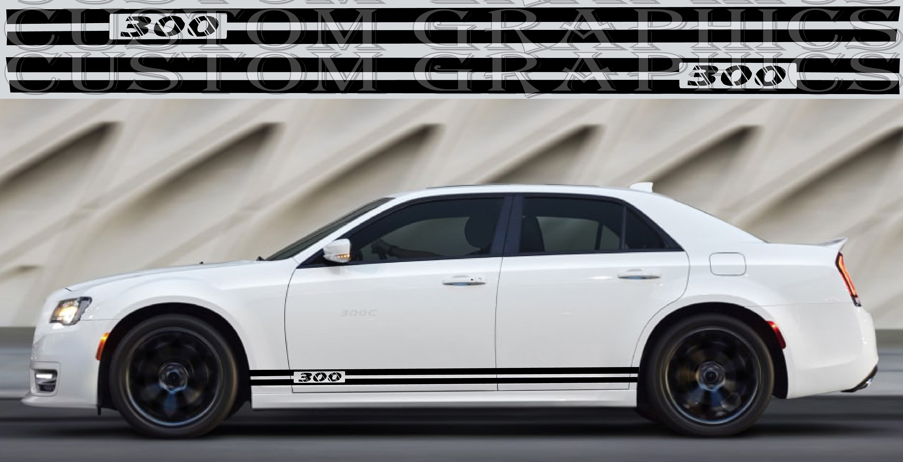 New Sport Sticker Decal Side Door Stripes Compatible With Chrysler 300C 300  - Etsy