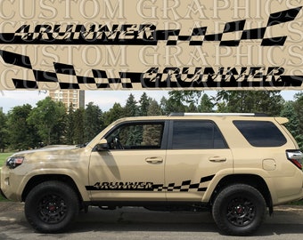 New 2X Side door stripe vinyl decal graphic sticker Kit Compatible with 4Runner TRD Pro